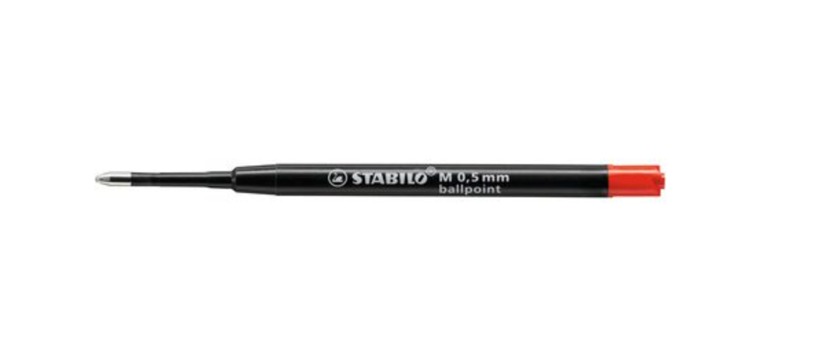 STABILO® Kugelschreibermine Ballpoint Refill dokumentenecht rot