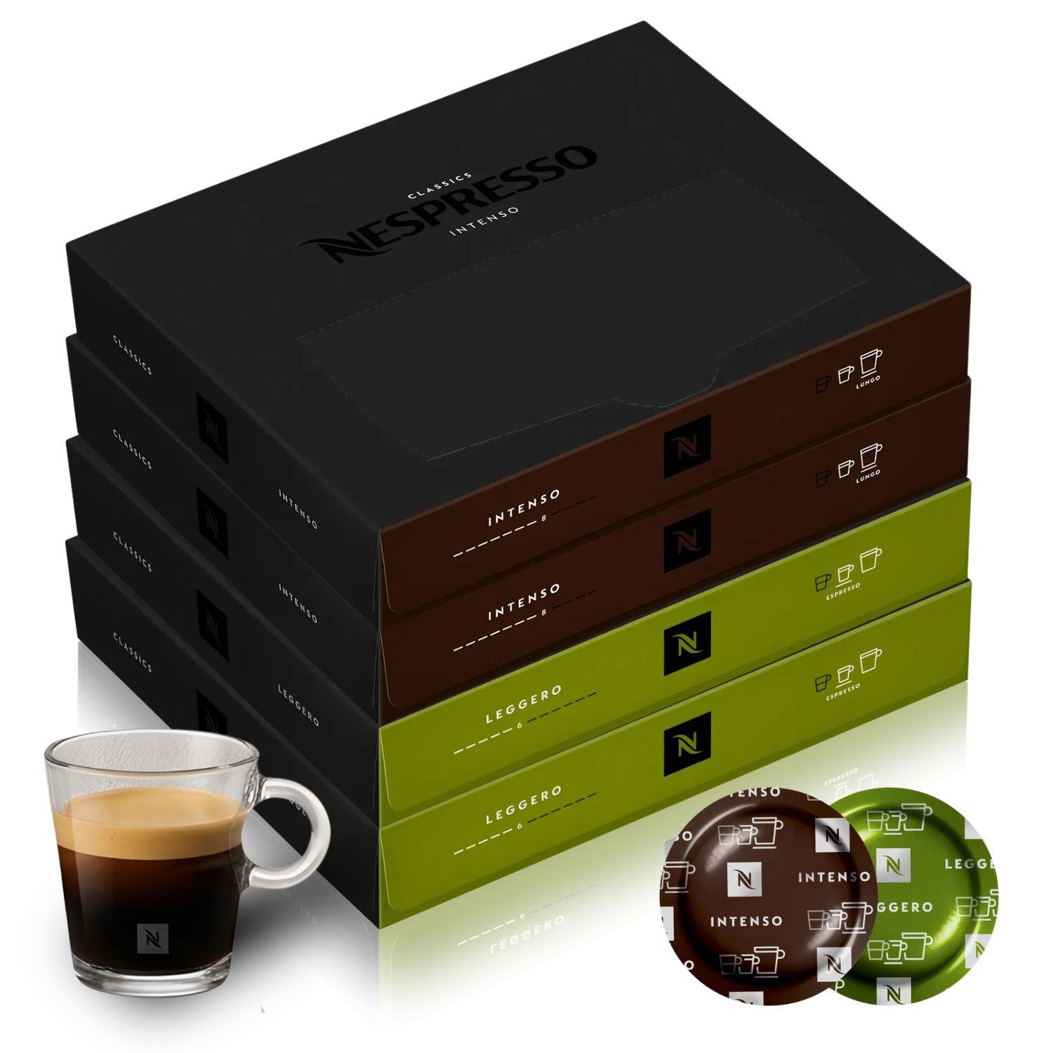 Nespresso Professional | Leggero & Intenso | Kapsel-Set mit 200 Kaffeekapseln