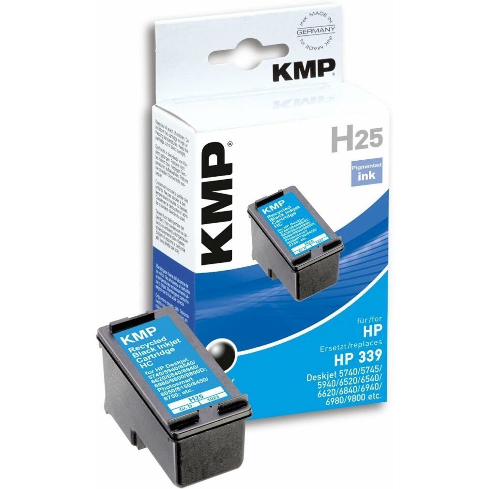 KMP Tintenpatrone  H25 wie HP Nr.339 C8767E 21ml schwarz